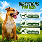 Turkey Tail Mushroom for Dogs - Suplemento de Hongos Orgánicos para Perros - 90 Chews Blandos