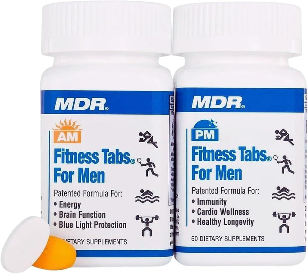 MDR Fitness Tabs Multivitamínico AM/PM para Hombres – 2 Meses