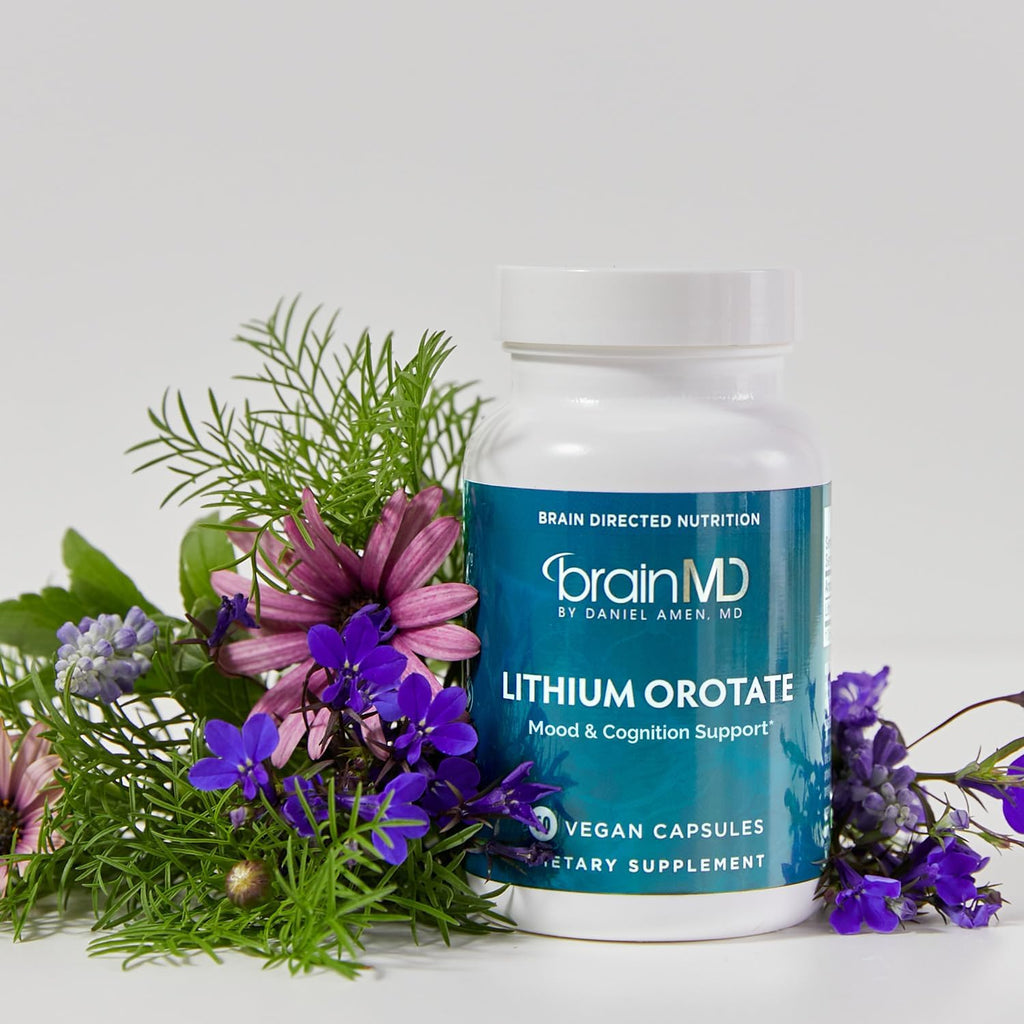 BRAINMD Litio Orotato - 60 Cápsulas - Apoyo Cerebral - Sin Gluten