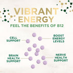 Vitamina B12 1000 mcg Metilcobalamina Comprimidos Masticables - Nature's Nutrition