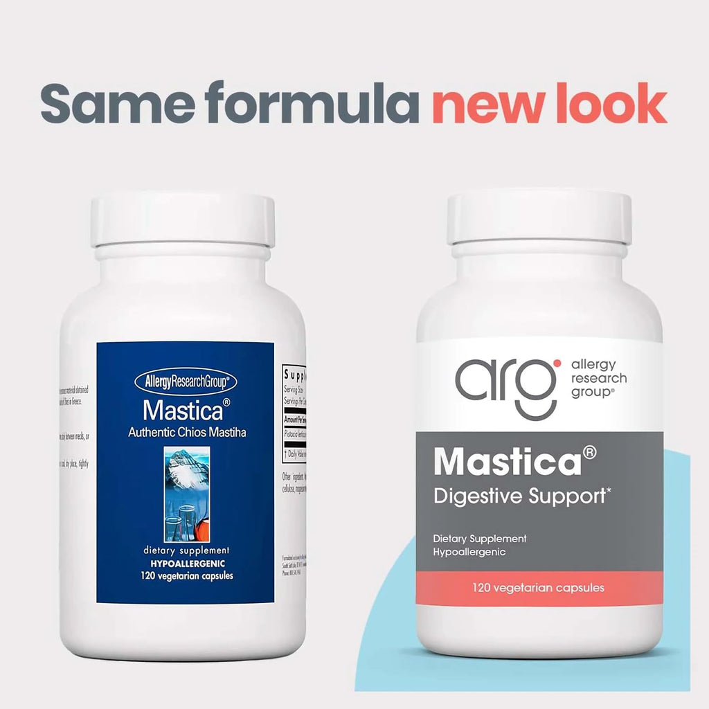 ARG Mastica Digestive Support - Goma de Masilla de Quíos, 1000 mg, 120 Cápsulas