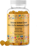 Gominolas de Defensas para Niños 5 en 1 con Miel de Manuka, Vitamina C, Zinc, Equinácea y Jengibre - Sabor Cítrico Natural - 60 Gominolas