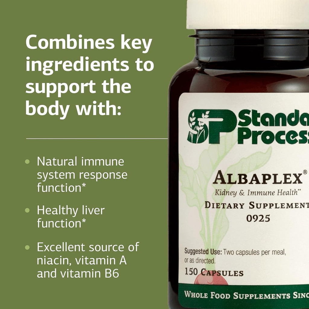 Standard Process Albaplex – Suplemento Hepático e Inmunitario – 150 Cápsulas