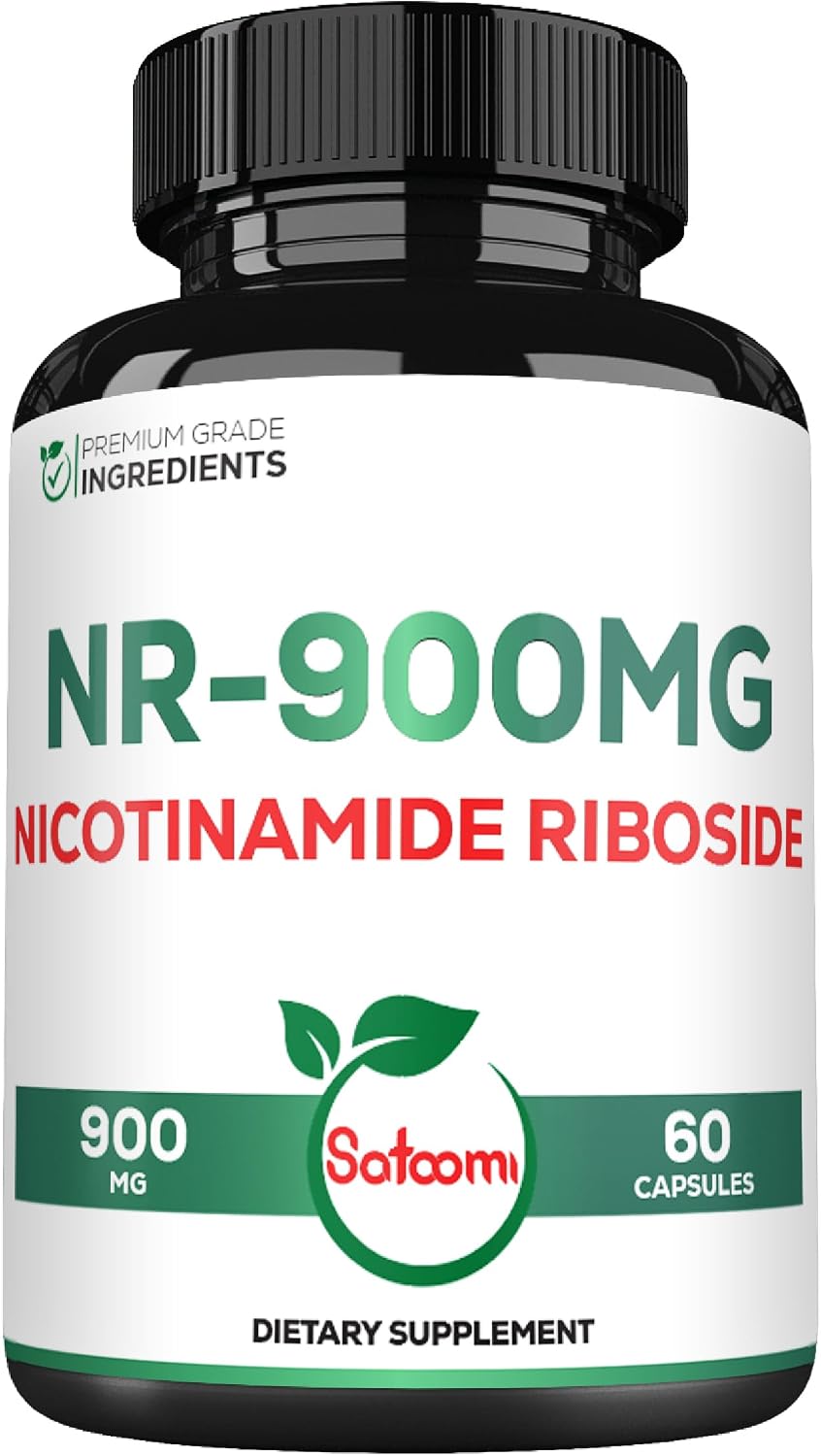 Satoomi NAD Supplement with Liposomal Nicotinamide Riboside - Cellular Energy & Vitality - 60 Capsules (30 Days)