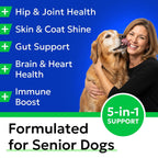 BARK&SPARK Multivitamínico para Perros con Glucosamina, Condroitina y Omega 3 - 120 Comprimidos
