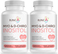 RUNICA Myo-Inositol y D-Chiro Inositol (Proporción 40:1) - 240 Cápsulas, Pack para 60 Días