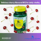 Vitamina B12 500 mcg - Sublingual Sabor Cereza 200 Comprimidos (Pack de 2)