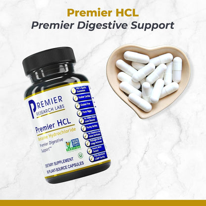 Premier Research Labs Premier HCL - Betaína HCL, 90 Cápsulas Vegetarianas (Pack de 2) – Image 2