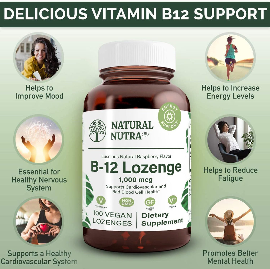 Natural Nutra Vitamina B12 - 100 Comprimidos Sublinguales