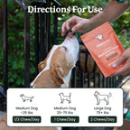 Suplemento de setas para perros - Masticables con setas orgánicas para inmunidad y cognición - Cola de pavo, Reishi, Shiitake, Maitake, Melena de león