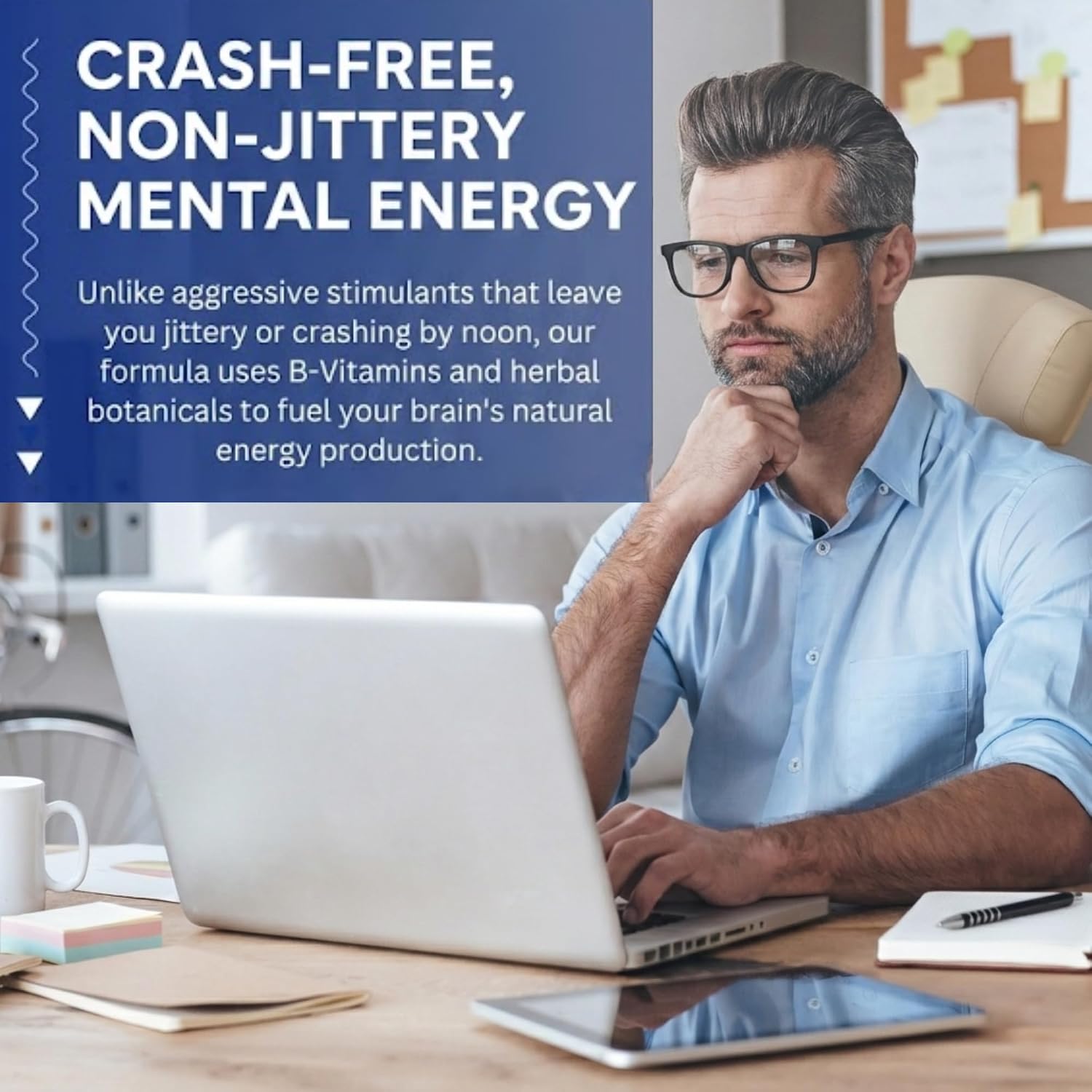 Research Verified Brain Booster - Suplemento Nootrópico para Memoria y Concentración - 60 Cápsulas Veganas
