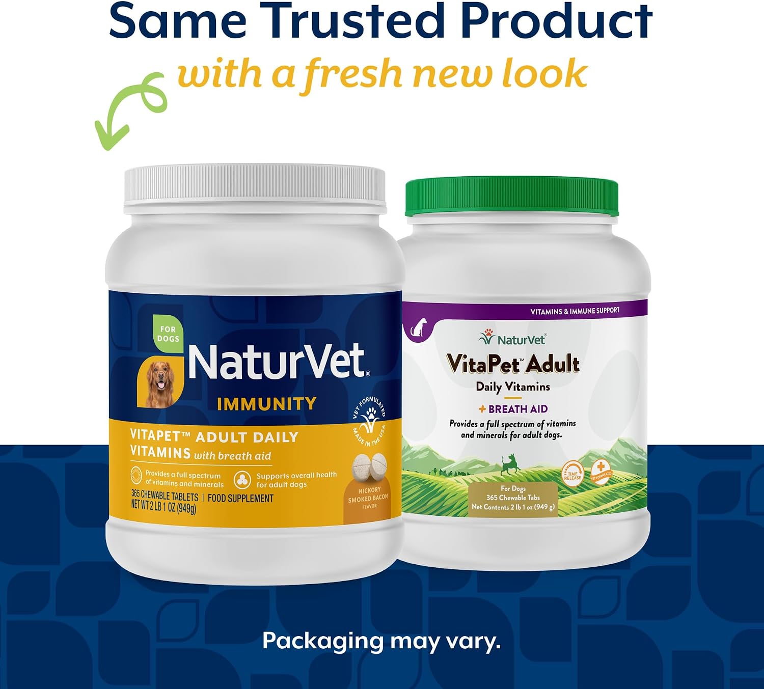 NaturVet Vita Pet Adult Plus Breath Aid - Comprimidos masticables de liberación prolongada para perros - 365 unidades
