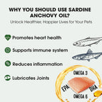 Iceland Pure Aceite de Sardina y Anchoa Omega 3 para Perros y Gatos, 1597mg, 8.75oz