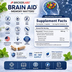 Bricker Labs Brain Aid Memory Matters – Suplemento Nootrópico con Extracto de Menta Neumentix