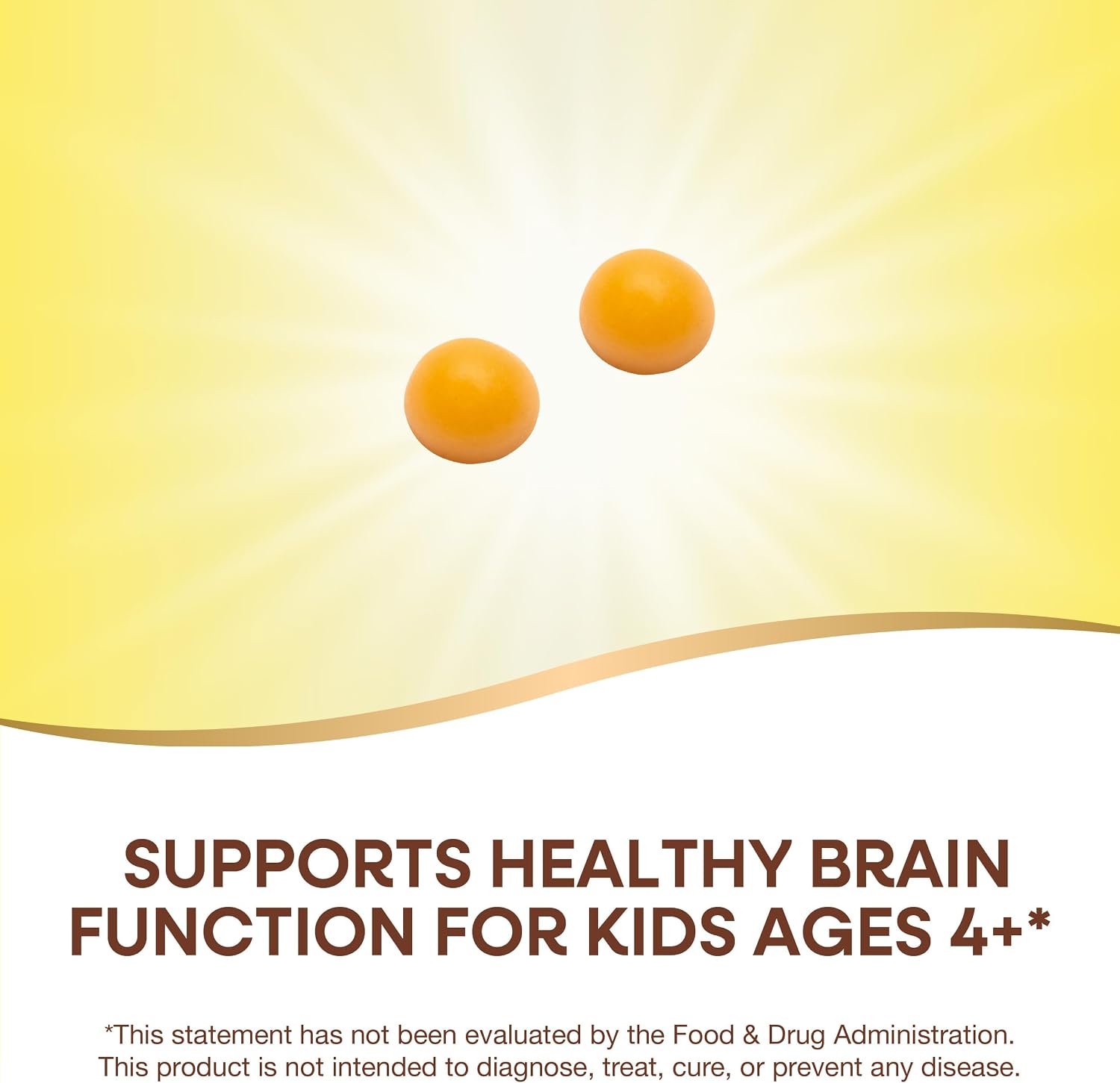 Nature's Way Kids Brain Builder Gominolas para la Función Cerebral, Sabor Limonada, 60 Gominolas