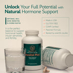 Inositol Plus para Mujeres | Fórmula 40:1 Myo-Inositol y D-Chiro Inositol con 12 Ingredientes | 120 Cápsulas