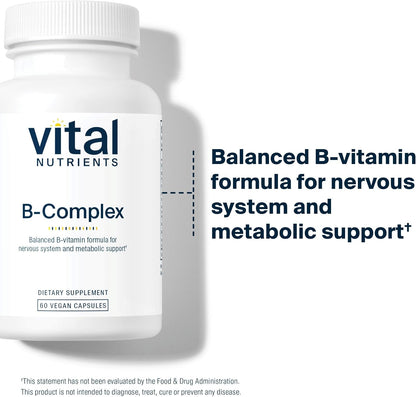 Vital Nutrients Complejo B – Vitaminas B de – Ácido fólico (B9) contribuye al crecimiento de los tejidos maternos – Image 3