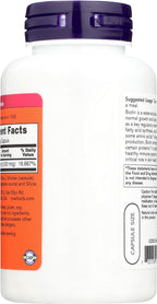NOW Biotina 5.000 mcg - 120 VCaps (Pack de 2)