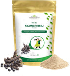 VEDIKROOTS Kaunch Beej Polvo | Polvo de Semilla de Mucuna Pruriens Puro | Hierba Ayurvédica Tradicional | 100g