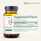 MD Prescriptives Pregnenolona - Fórmula Vegana para el Equilibrio Hormonal - 60 Cápsulas Vegetales (50 mg)