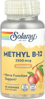 Solaray B-12 Metilcobalamina - 60 Comprimidos