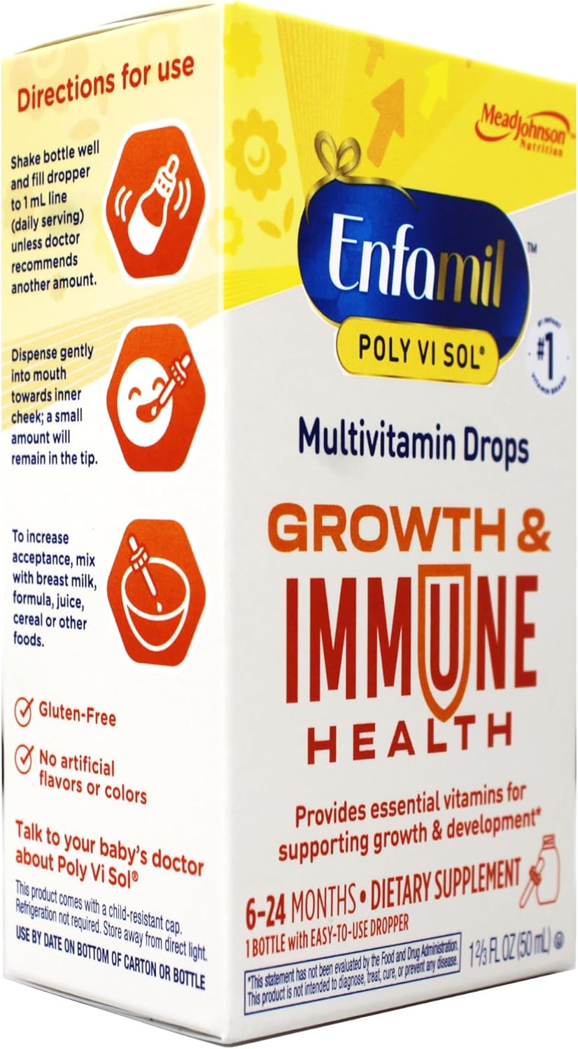 Enfamil Poly-Vi-Sol Gotas Multivitamínicas para Bebés, 1.67 fl oz (50 ml)