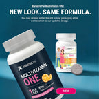 BariatricPal Multivitamin ONE - Multivitamínico Bariátrico Masticable con Hierro (45 mg) - Sabor Naranja Cítrico - 30 Comprimidos