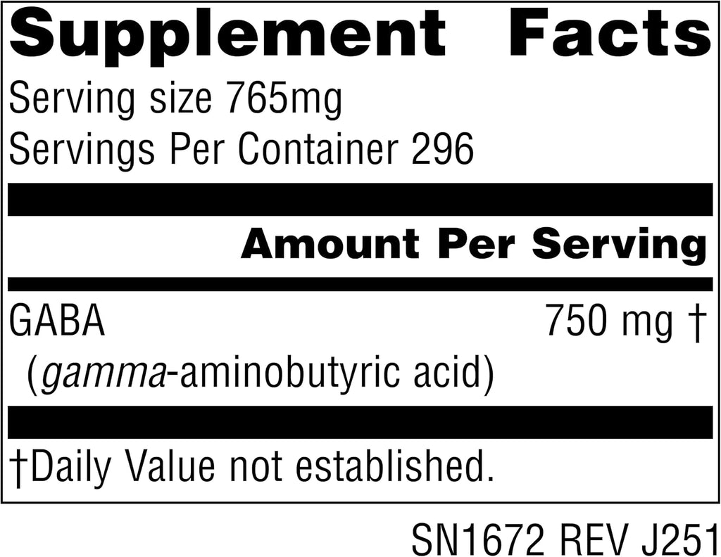 Source Naturals Serene Science GABA, 750 mg, Polvo 227 g (8 oz)