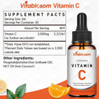 Vitablosom Liposomal Vitamin C 2000mg Liquid for Adults, High Absorption VIT C, Maximize Vitamin C, Immune System & Antioxidant Support, 60ML (1 Bottle)