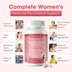 Myo-Inositol y D-Chiro Inositol para Mujeres, 14-en-1 Inositol Liposomal con Ácido Fólico, Omega-3 y Multivitaminas, 120 Cápsulas Veganas