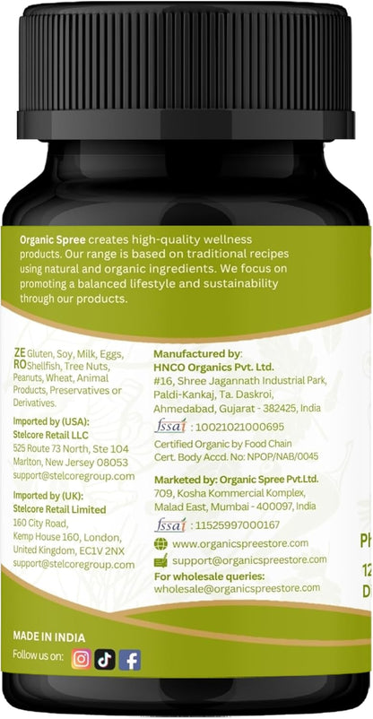 ORGANIC SPREE Amla Tablets - 1200 mg por ración - Grosella india ecológica - 2×120 comprimidos – Image 8