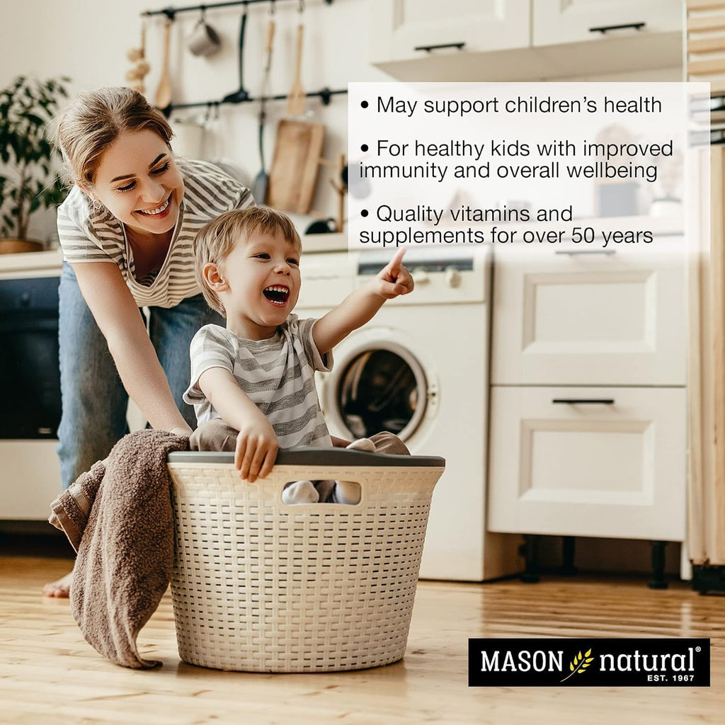 MASON NATURAL Probiótico para Niños con Fibra - 60 Masticables