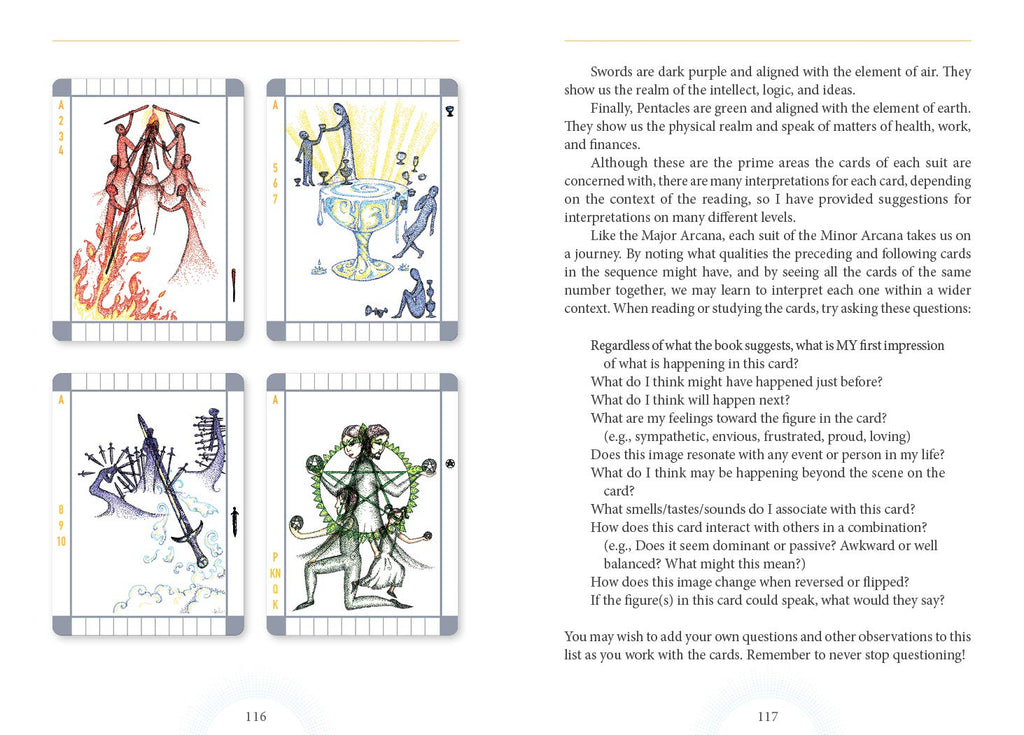 The Transparent Tarot (2nd Edition, Tarot Kit with 78 Cards and Guidebook)