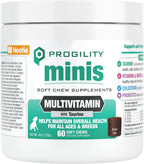Progility Mini Multivitamínico Diario para Perros Pequeños – 60 Masticables Blandos con Taurina y Probióticos