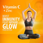 Vitamin C 1000mg Effervescent Tablets - Con Zinc 10mg - Sin Azúcar - 20 Comprimidos