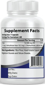 L-Metilfolato 7.5 mg de Pacific Nature - 60 Cápsulas - Forma Activa de Folato Natural