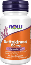 Nattokinasa 100 mg, 2000 FU - 60 Cápsulas Veganas - NOW Foods