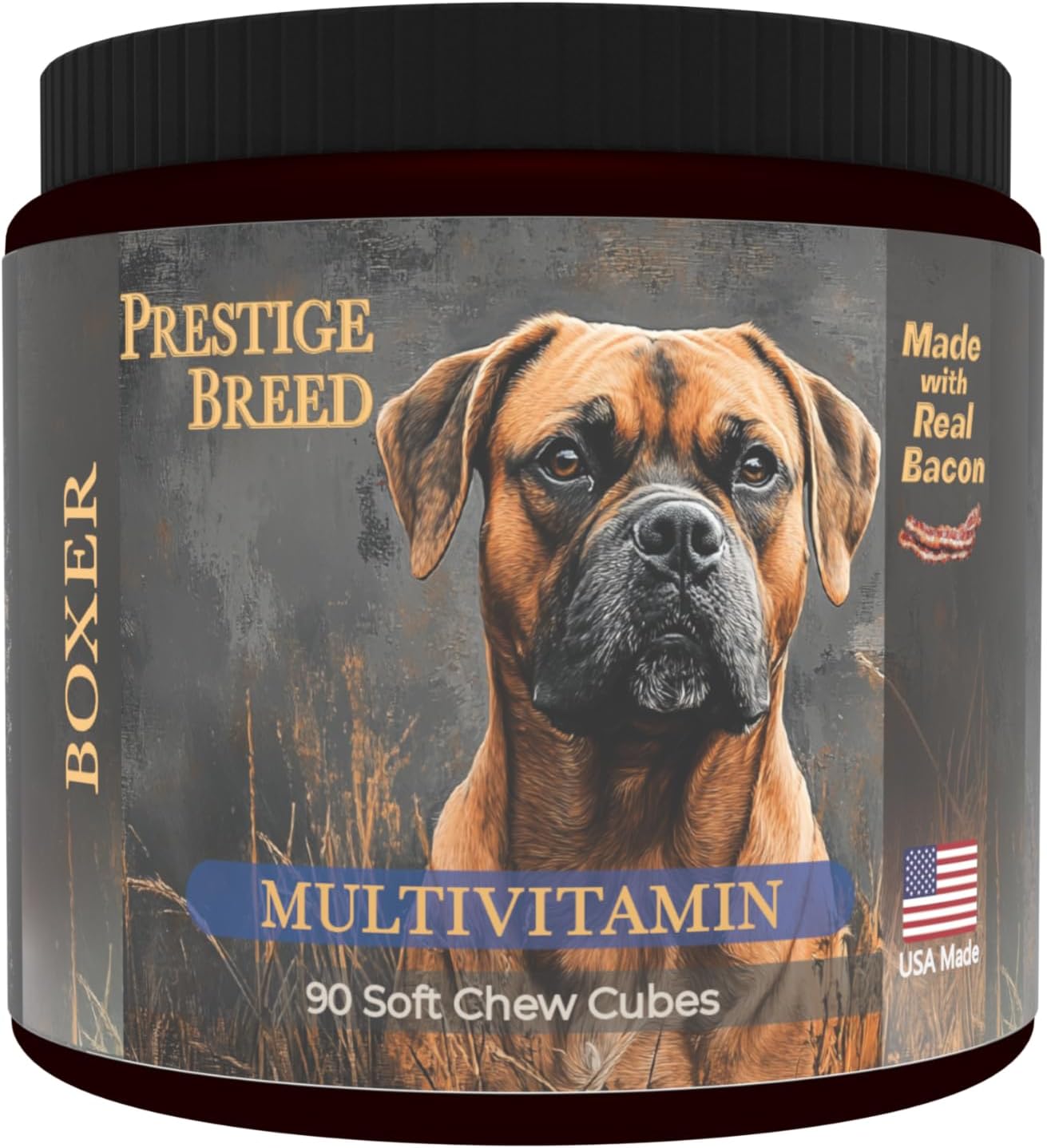 Border Collie Multivitamins, 90 Count, Made in the USA with Real Bacon