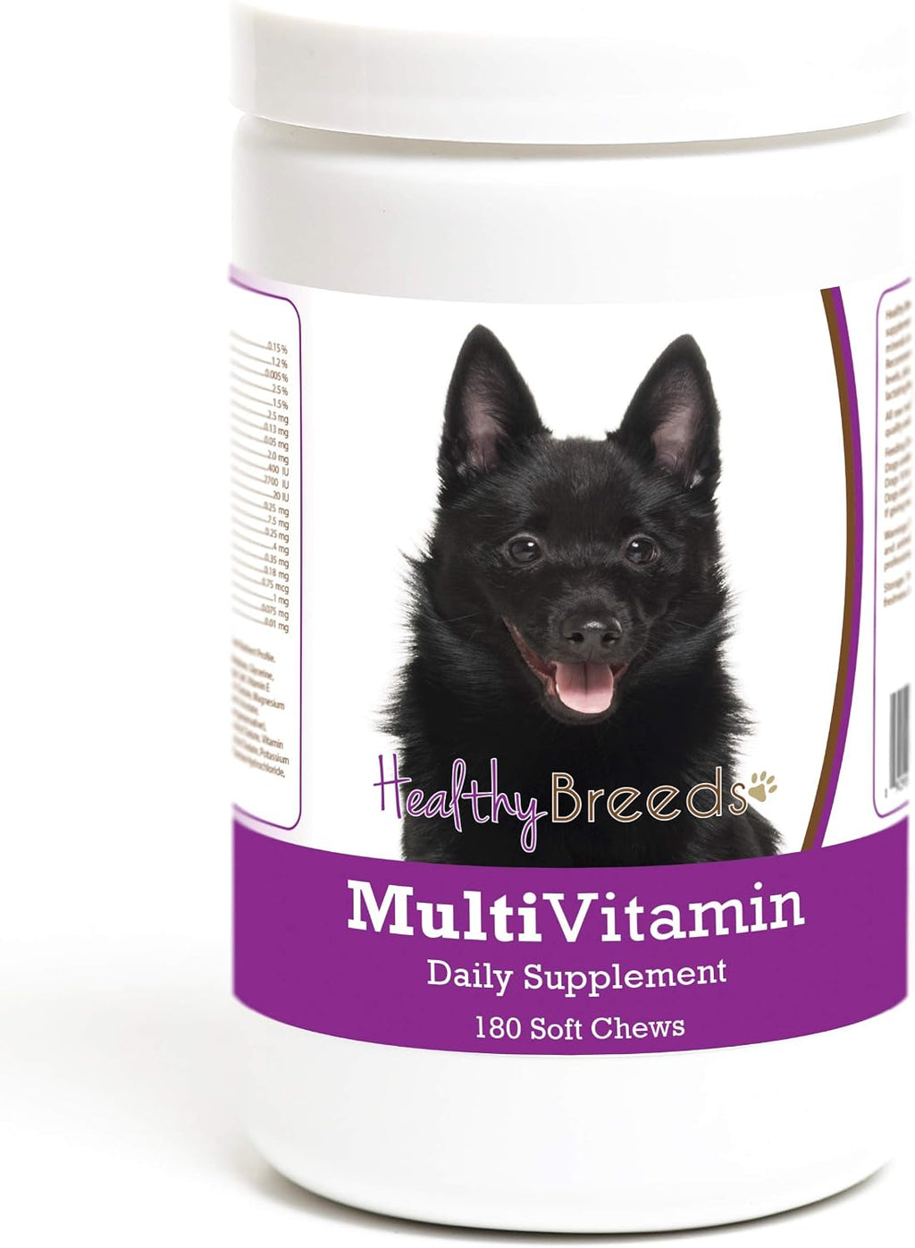 Healthy Breeds Schipperke Multivitamin Soft Chew for Dogs, 180 Unidades