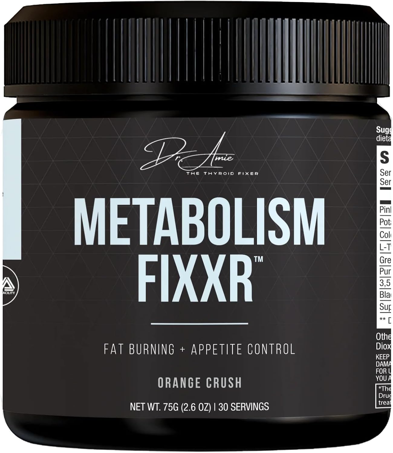 Metabolism Support by Dr. Amie | Sabor Orange Crush | 30 Servicios