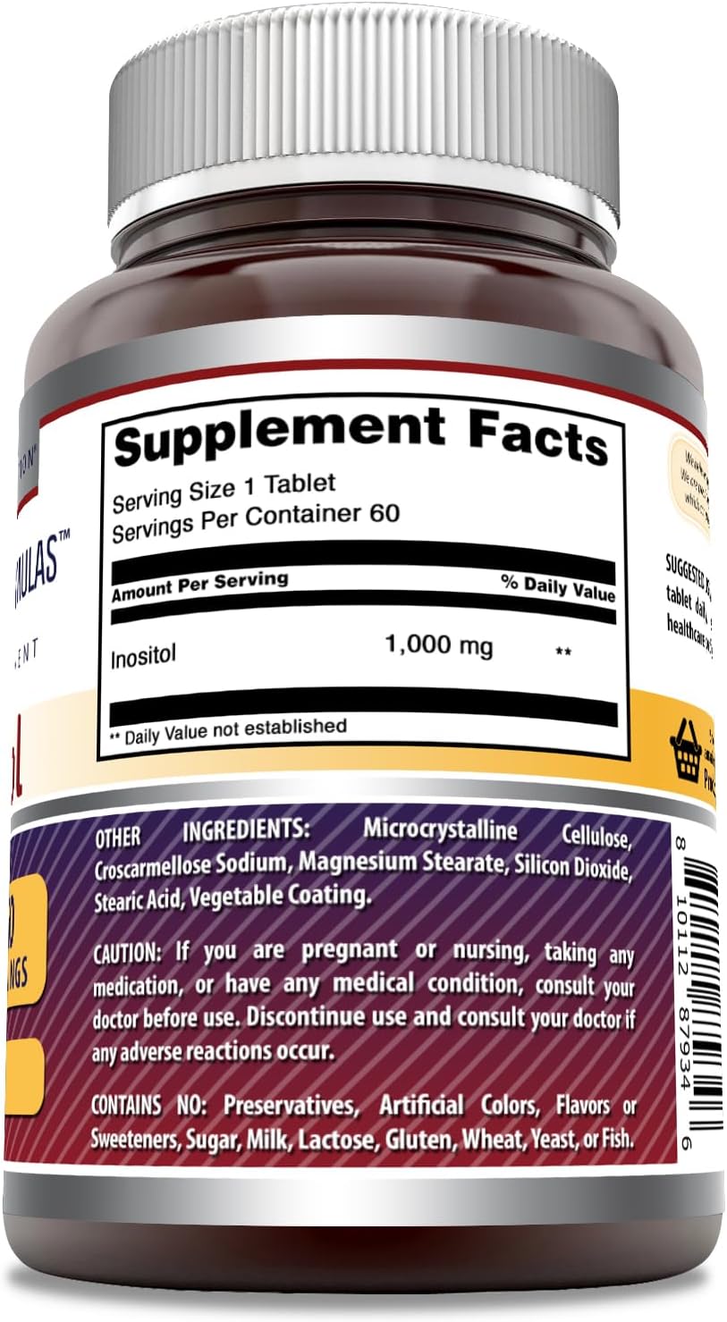 Amazing Formulas Inositol 1000mg - 60 Comprimidos
