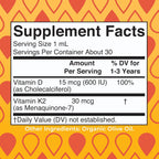 MaryRuth's Organics Gotas de Vitamina D3 y K2 para Niños Pequeños - 30 ml