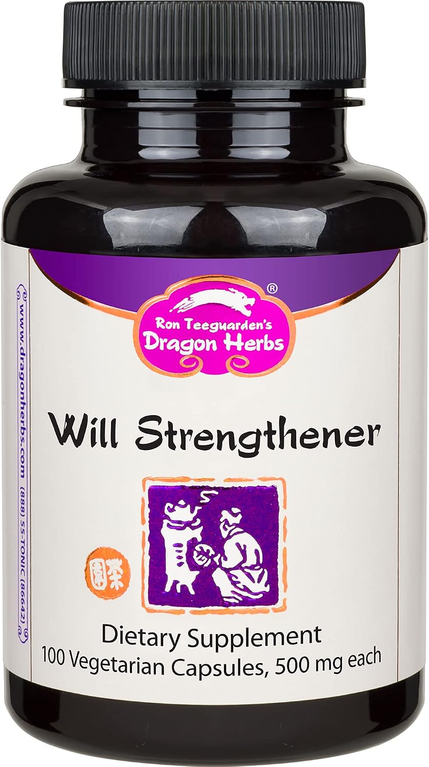 Dragon Herbs Will Strengthener 500 mg - 100 Cápsulas Vegetarianas