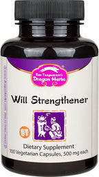Dragon Herbs Will Strengthener 500 mg - 100 Cápsulas Vegetarianas