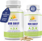 Daily Vites ADK Complemento de Vitaminas A, D3 y K2 (MK-7) – 90 Cápsulas