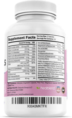 Healblend Vitaminas para Cabello, Piel y Uñas - Biotina 5000 mcg, Hierro y Manganeso - 60 Cápsulas Veganas
