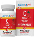 Vitamina C 500 mg Cereza Ácida Superior Source - Suplemento Vitamínico Diario que Apoya la Salud Inmunológica - Fórmula de Vitamina C que Contribuye a la Salud Celular - 90 Comprimidos Sublinguales Disolubles