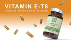 Fórmula Vegana Única con los 8 Tocoferoles y Tocotrienoles Vitamina E (60 Cápsulas) - Libre de PAH y Contaminantes