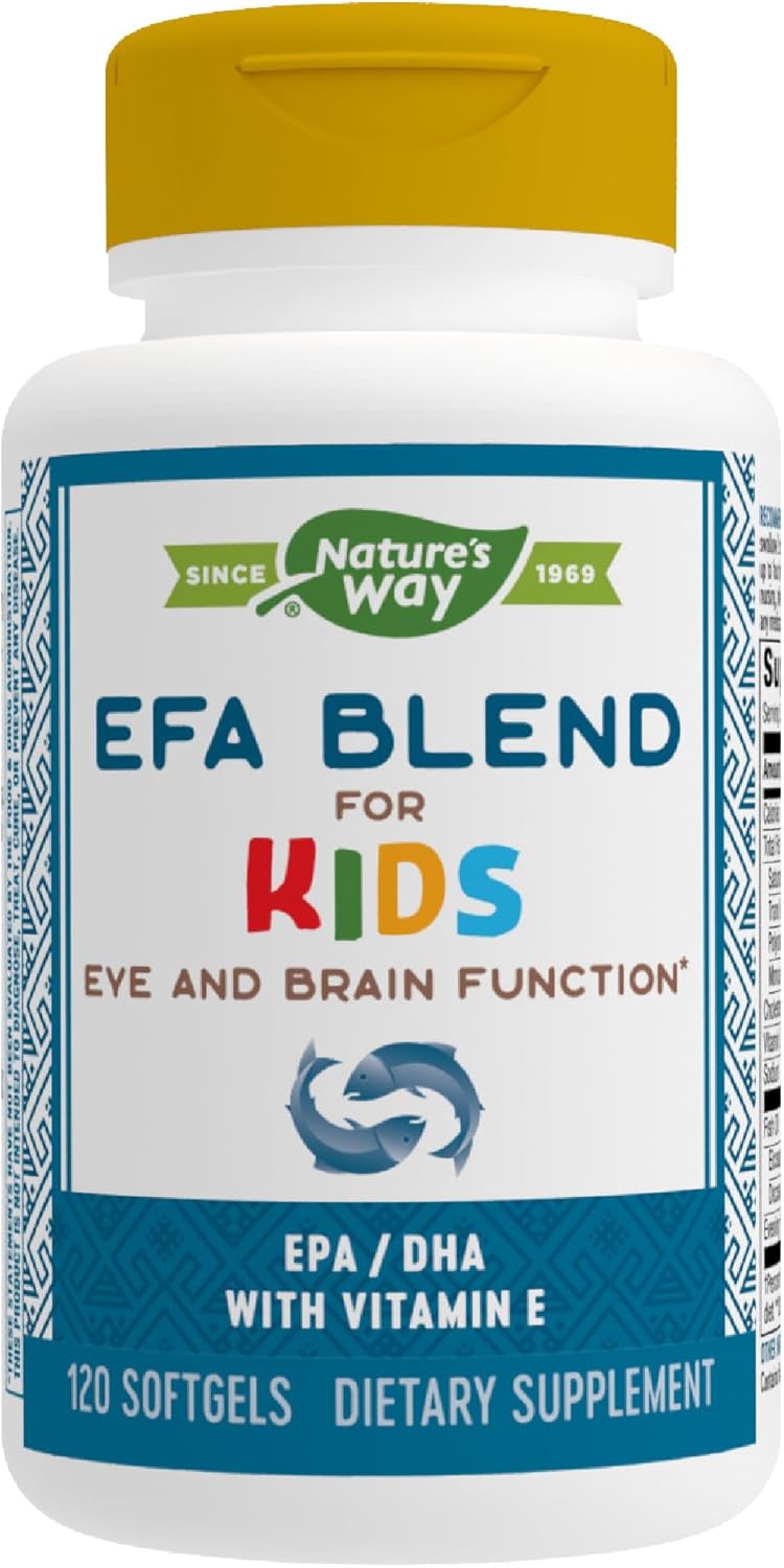 Nature's Way EFA Blend for Kids con Vitamina E - 120 Cápsulas Blandas