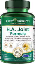 Purity Products HA Joint Formula: Hyaluronic Acid, Multi-Collagen, and 5-Loxin for Joints and Skin - 90 Capsules